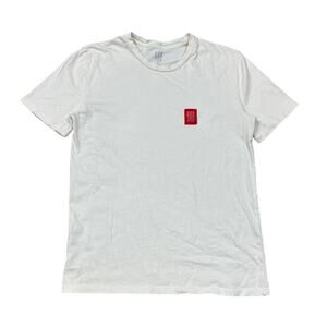 Topo Designs Label Tee Shirt Men's Small Gorpcore Hiking Climbing